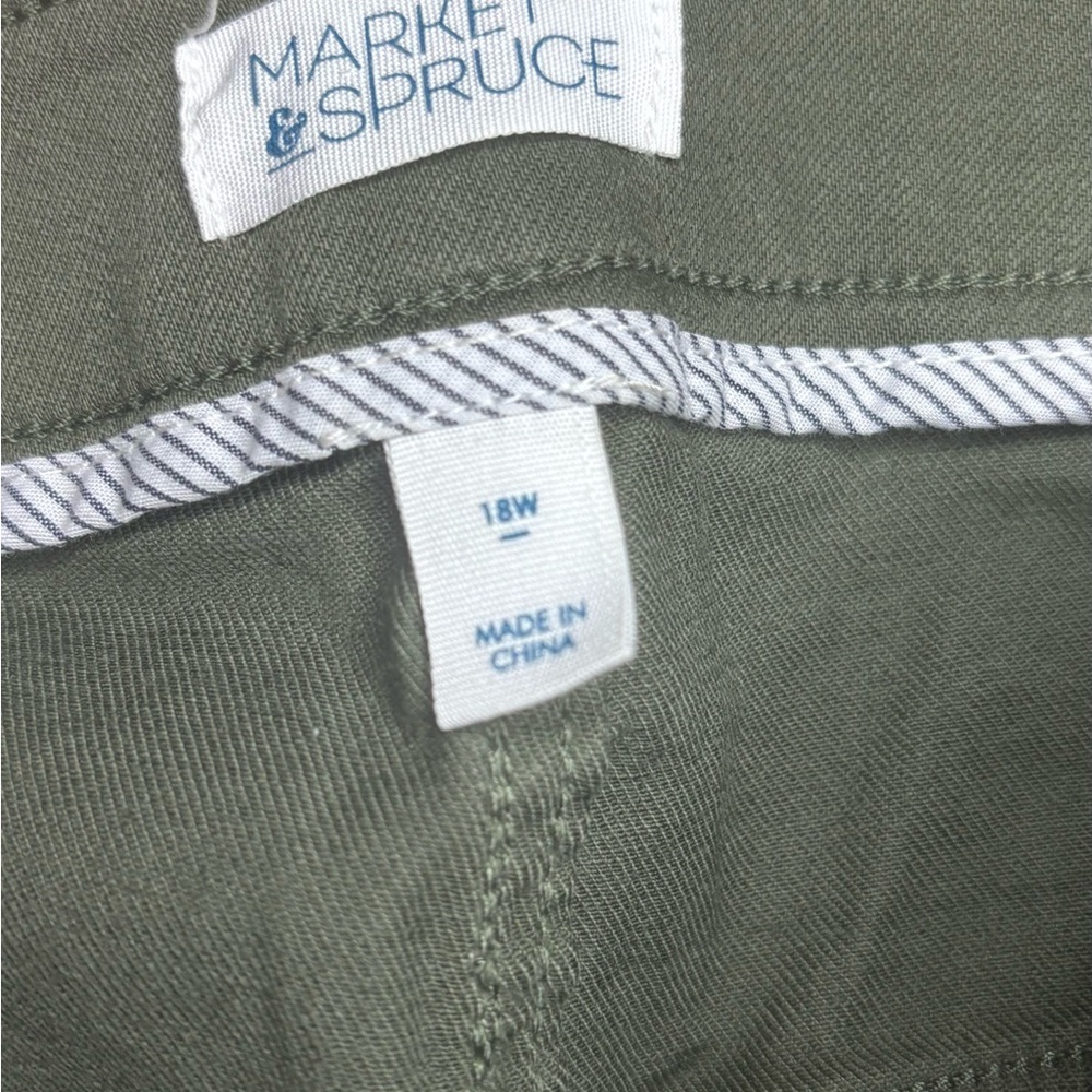 Olive Green Jeans Size 18w Market & Spruce — image 3 of 4